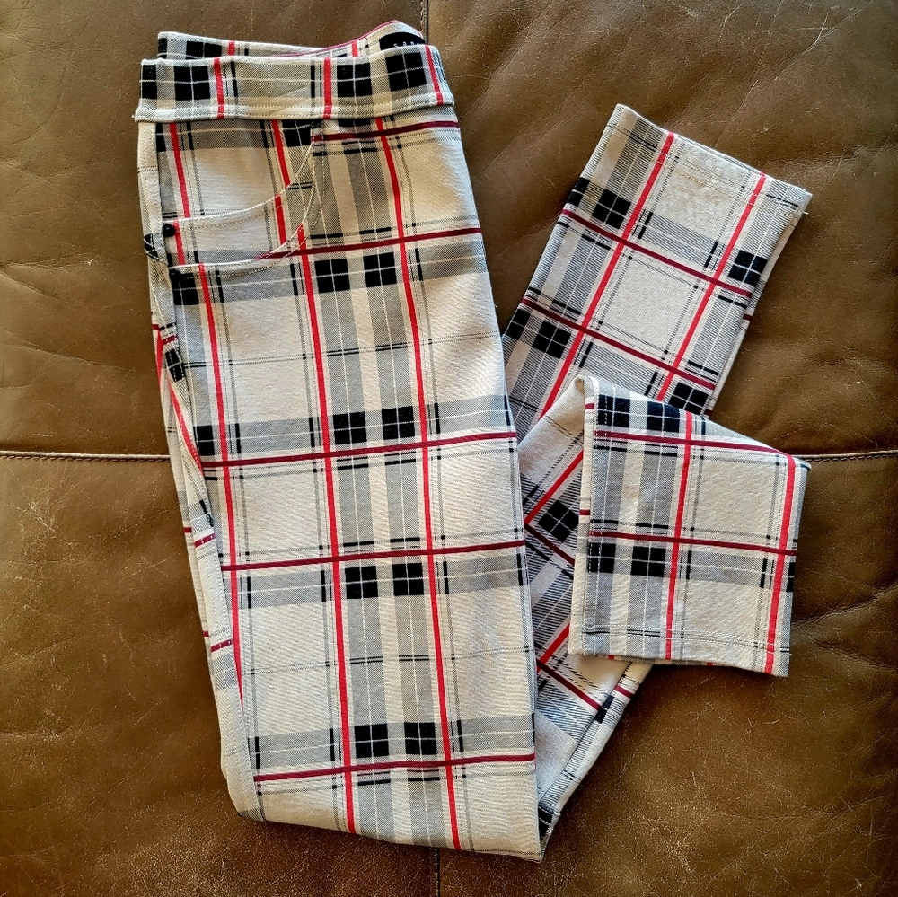 Anthropologie Sanctuary Plaid Leggings size Medium